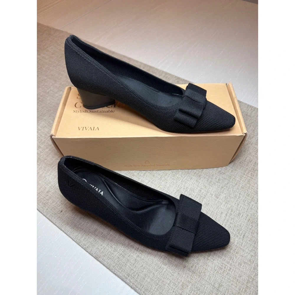 VIVAIA Pointed-Toe Bow Heels – EU 40 / US‎ 9